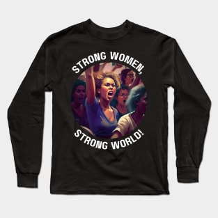 Strong women, strong world! Long Sleeve T-Shirt